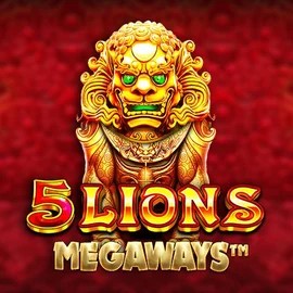 5 Lions Megaways slot logo by Pragmatic Play at Roby Casino