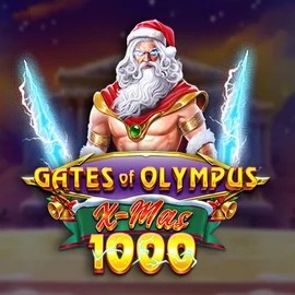 Gates of Olympus Xmas 1000 slot logo by Pragmatic Play at Roby Casino